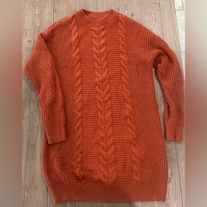 Winter knit sweater (auburn color)